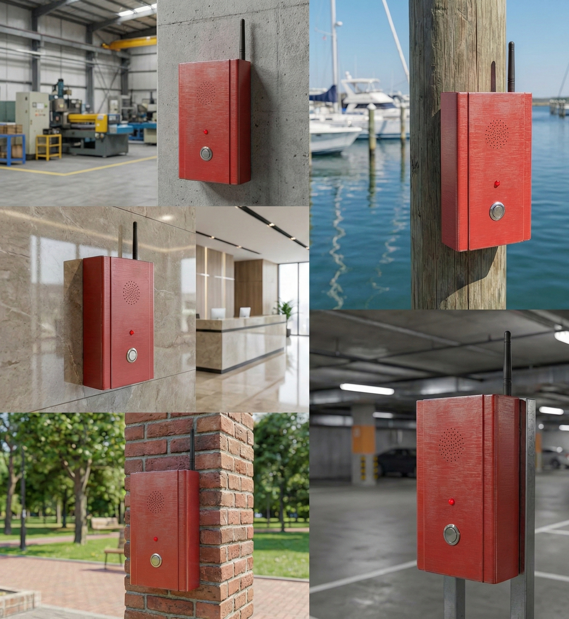 Notre installation Borne urgence d'appel ERP MS 70 