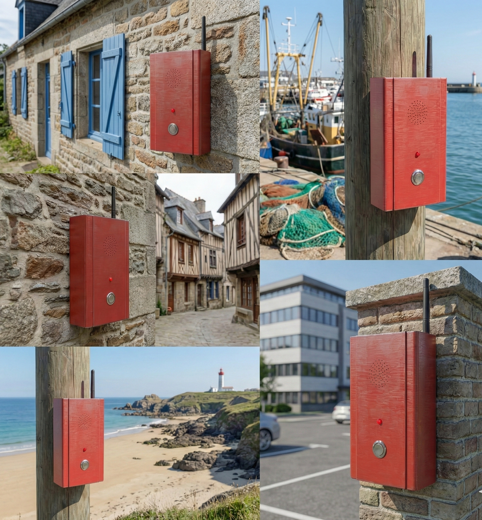 Notre installation a Brest Borne urgence d'appel ERP MS 70 