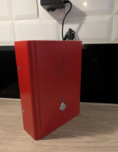 Téléphone de secours incendie avec transmission IP GSM sécurisée