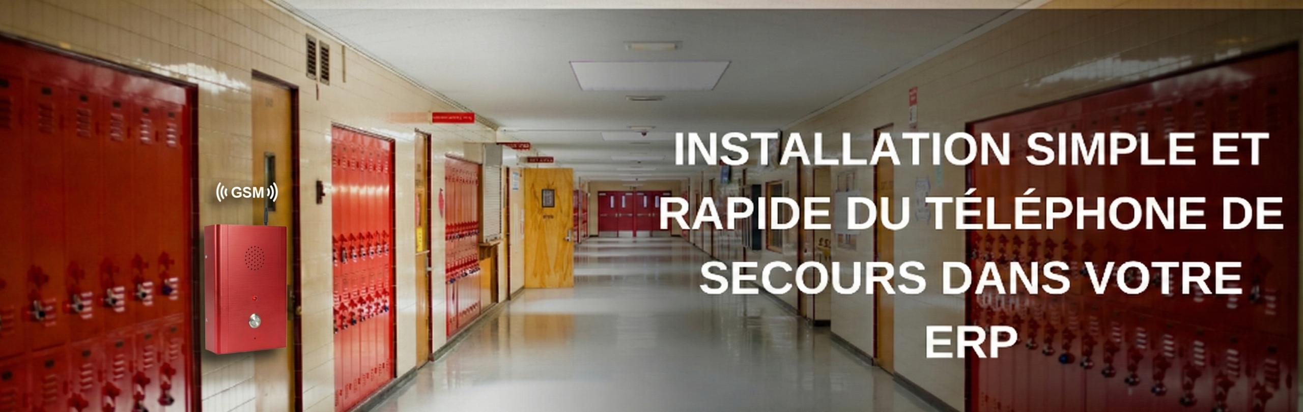 Borne urgence ERP type La borne d'urgence ERP