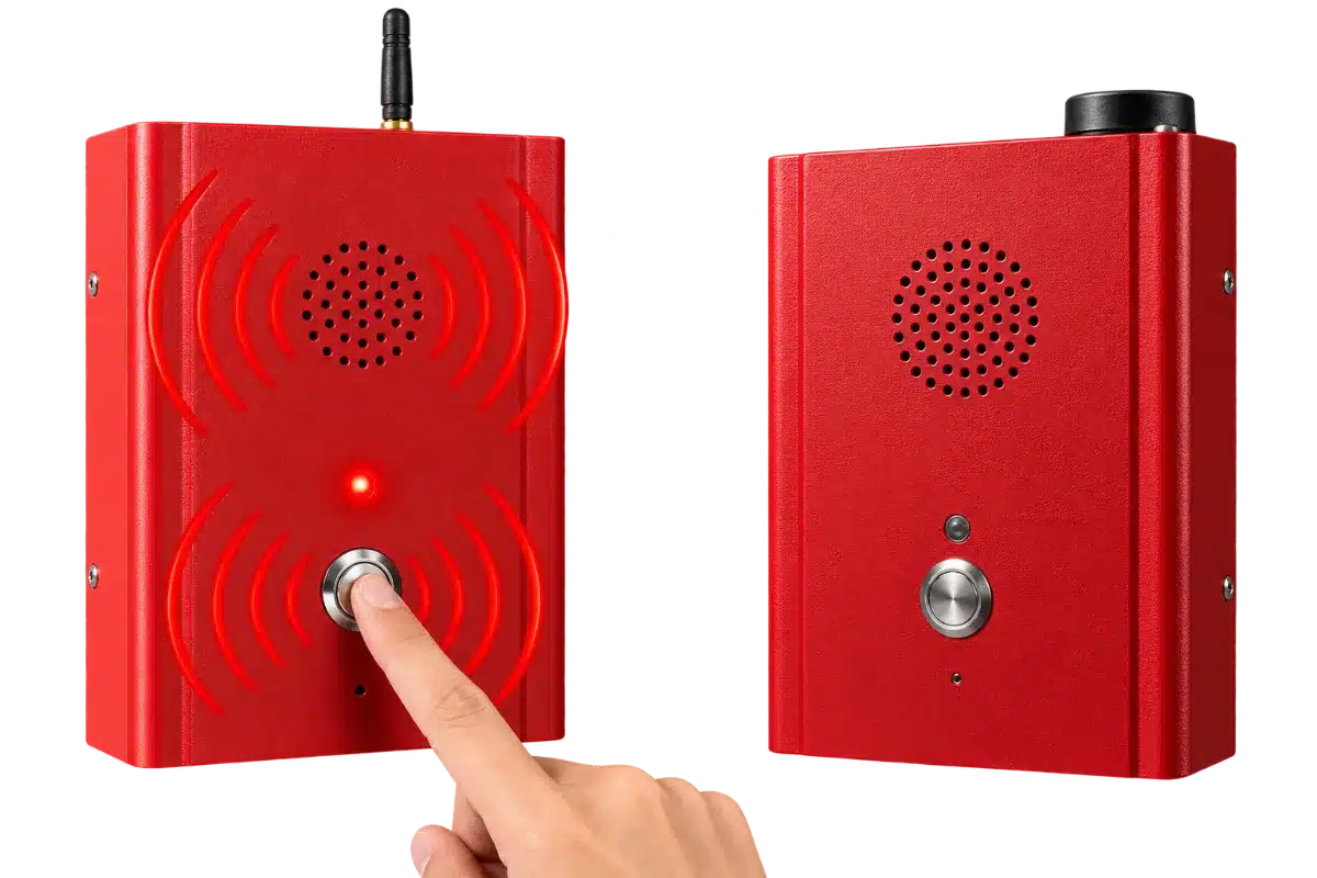 Les Deux Bornes de Secours ERP Norme MS 70 GSM 4G