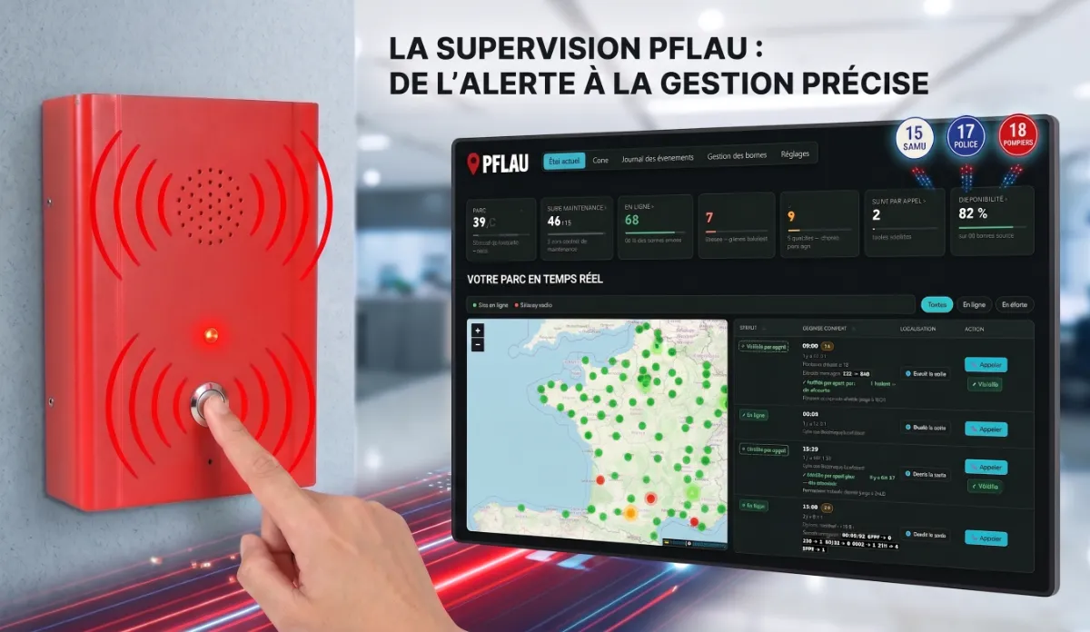Téléphone de sécurité en hall d'accueil